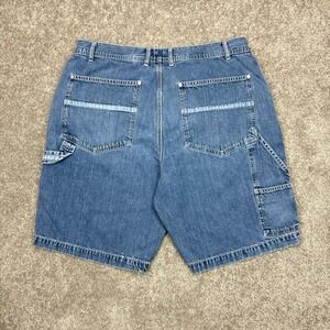 Vintage Y2K Calvin Klein Baggy Carpenter Denim Jean Shorts Jorts‎ Size 36